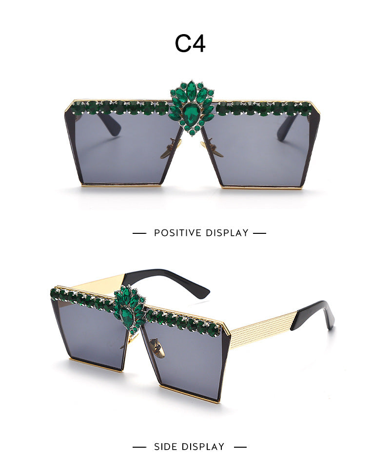 Ultra Glam Jeweled Sunglasses