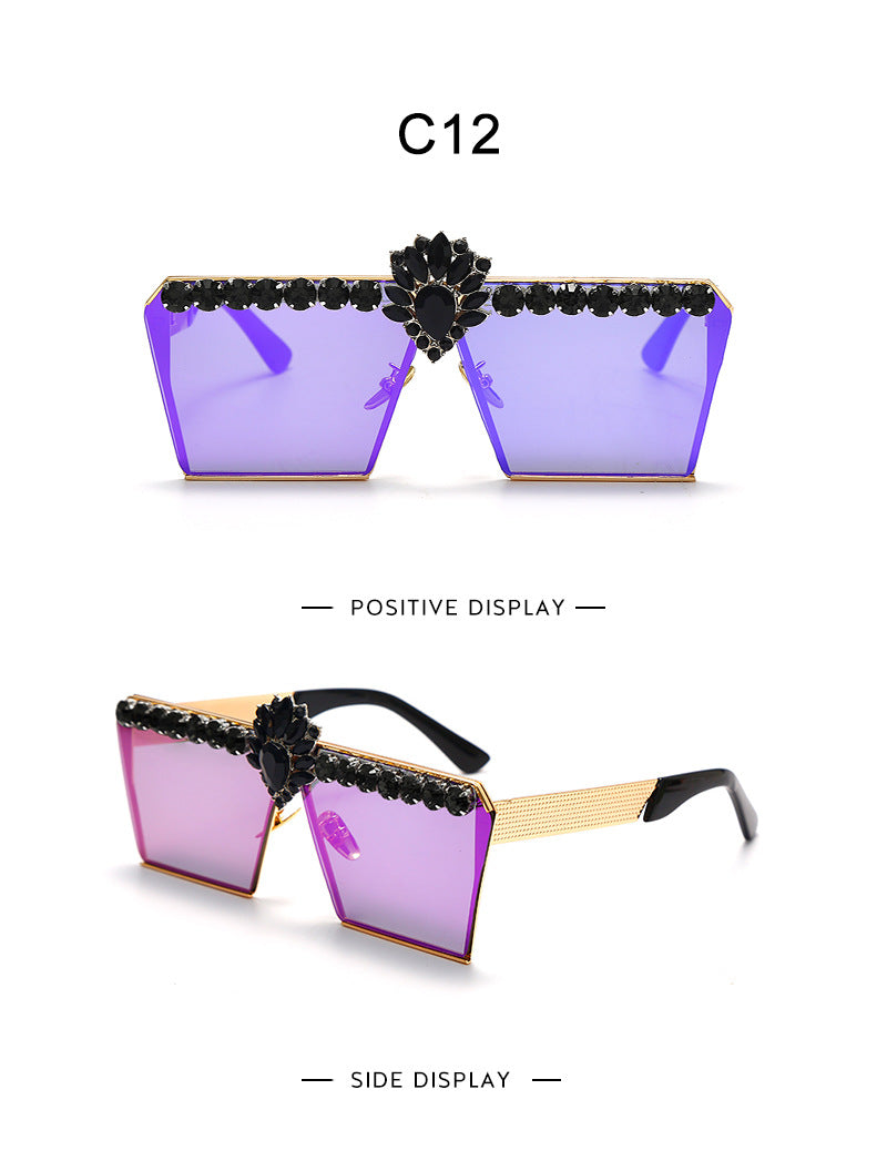 Ultra Glam Jeweled Sunglasses