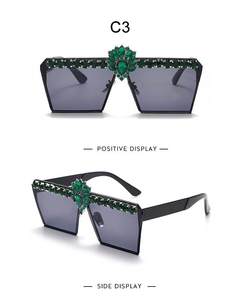 Ultra Glam Jeweled Sunglasses