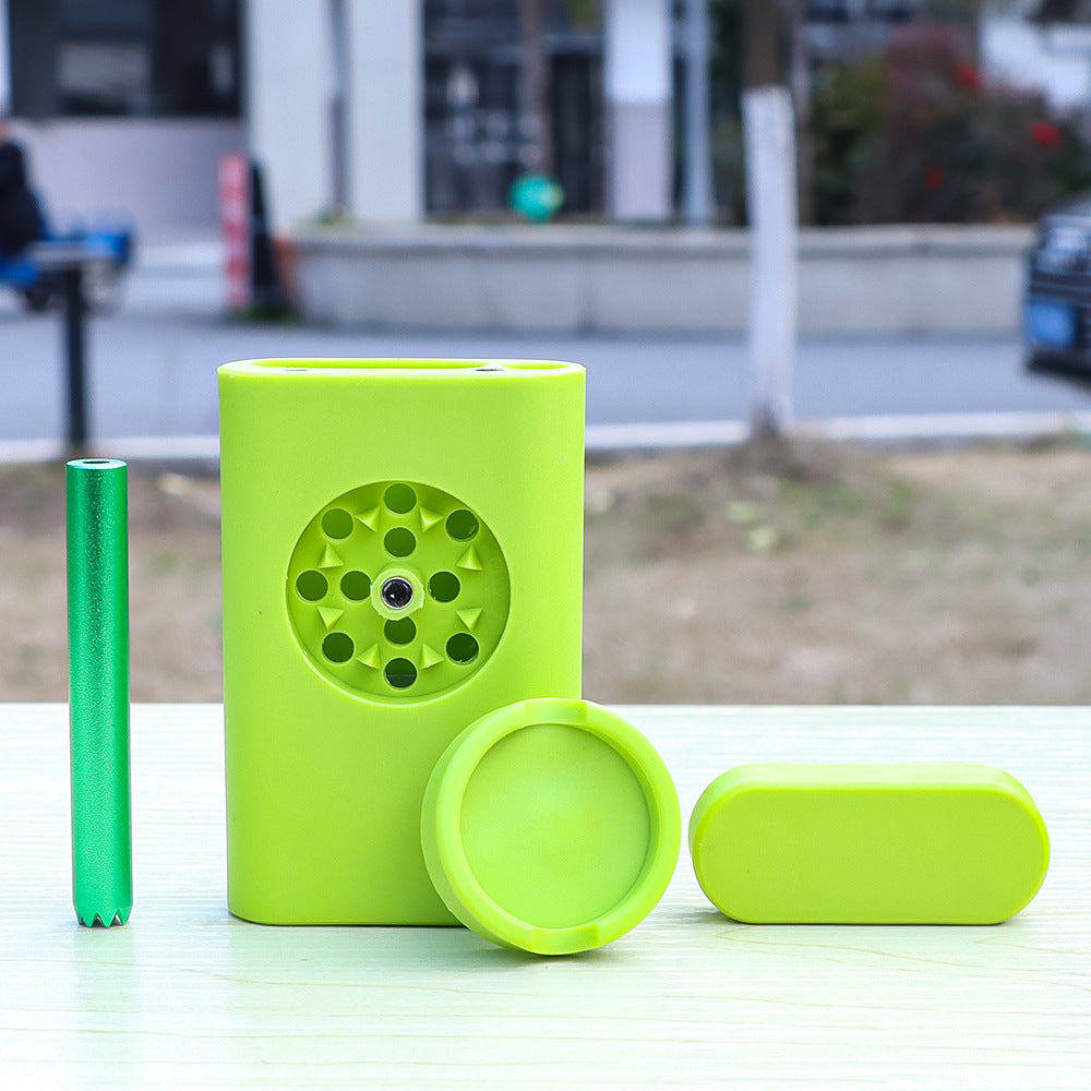 Plastic Cig Case Set (Grinder, Pipe, Ashtray)