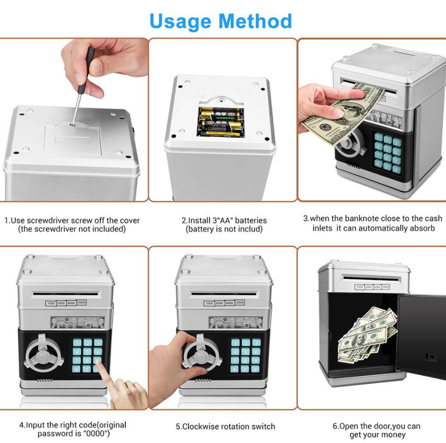 ATM Designed Piggy Bank