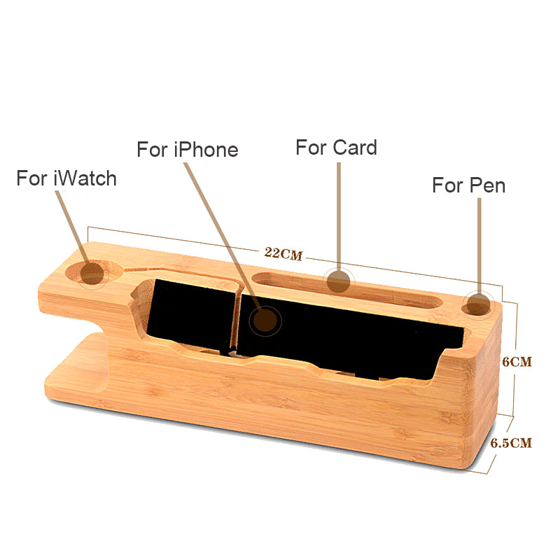 Bamboo Charging Station (Device Holder)