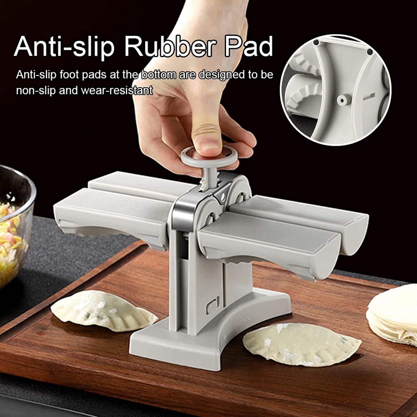 Double Head Dough Stuffing Press Machine