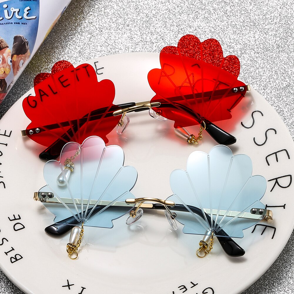 Rimless Shell Sunglasses