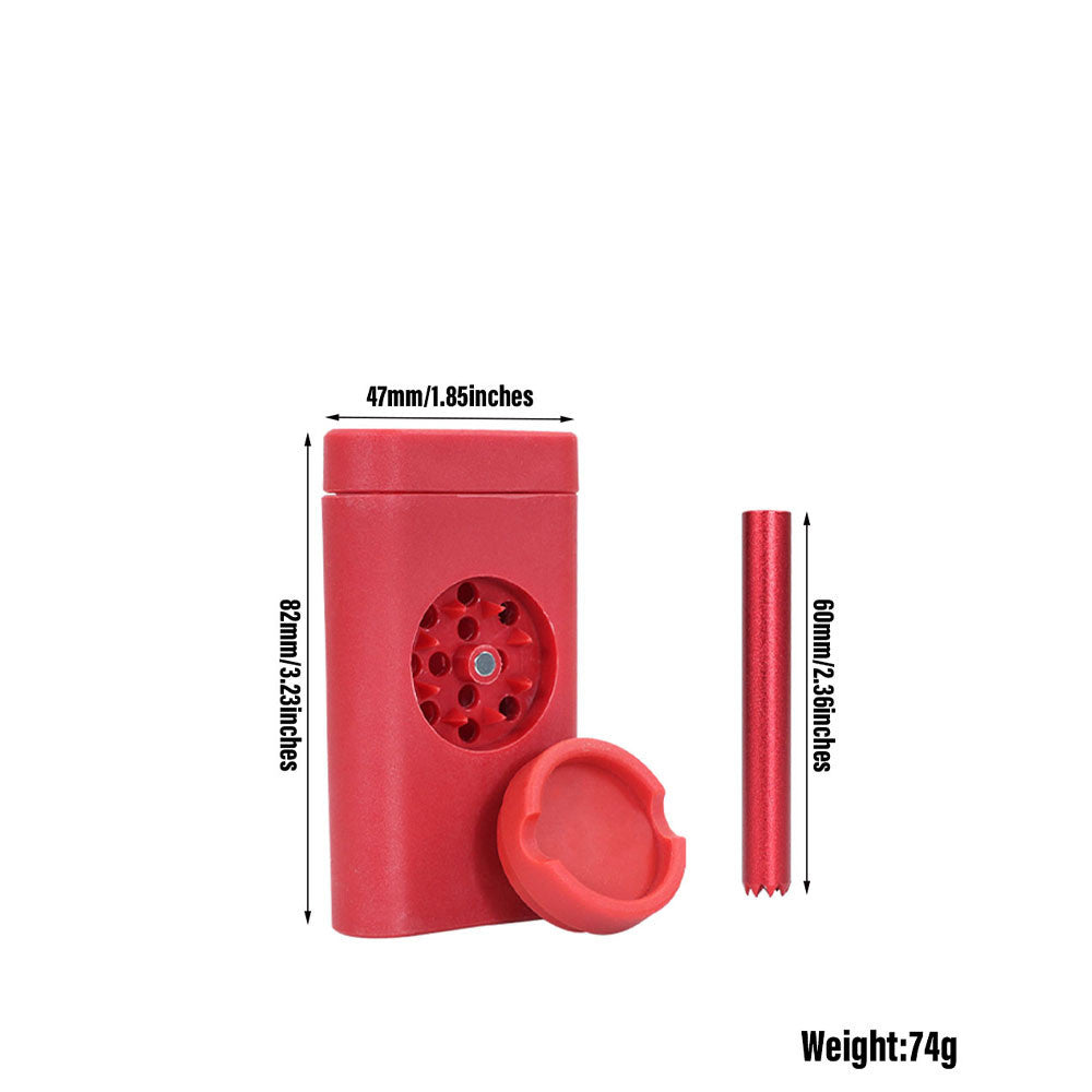 Plastic Cig Case Set (Grinder, Pipe, Ashtray)