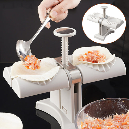 Double Head Dough Stuffing Press Machine